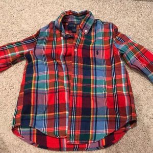 long sleeved buttoned down ralph lauren shirt